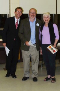 Kris Roe State Senator Scott Dibble, left, with State Representative Frank Hornstein and Kris Roe, right